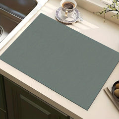 Silicone Square Mat Soft Rubber Drain Mat Non-slip Water-absorbing