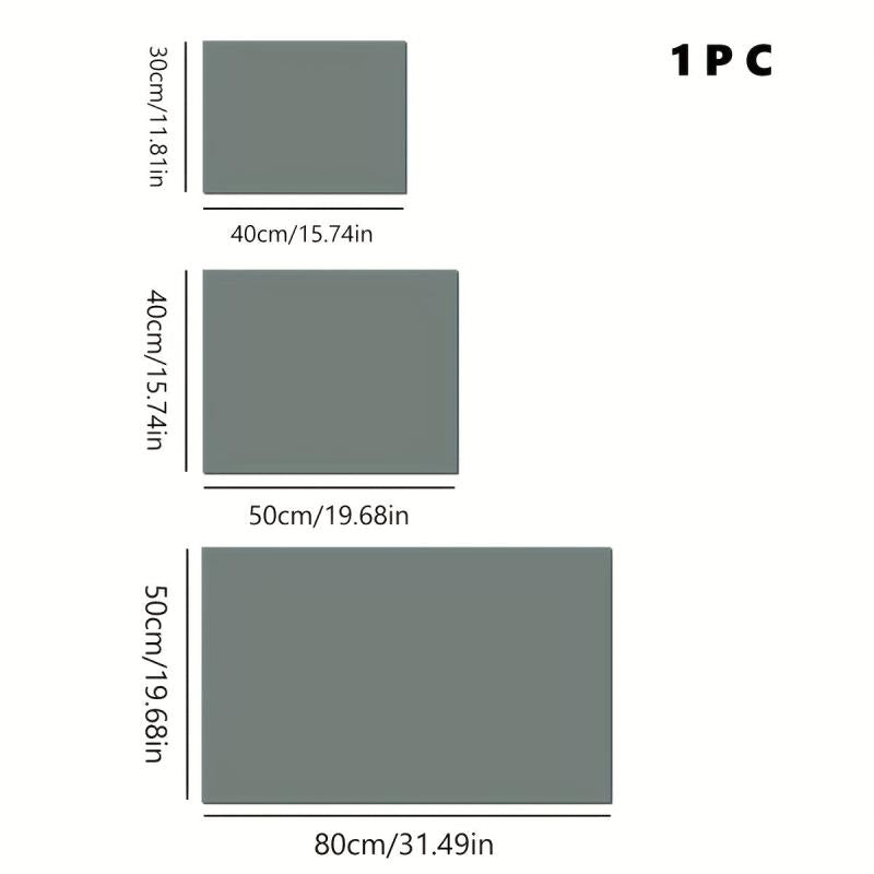 Silicone Square Mat Soft Rubber Drain Mat Non-slip Water-absorbing