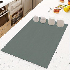 Silicone Square Mat Soft Rubber Drain Mat Non-slip Water-absorbing