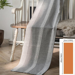 Polyester Table Runner Gray Tassel Nordic Geometric Room Decor