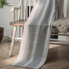 Polyester Table Runner Gray Tassel Nordic Geometric Room Decor