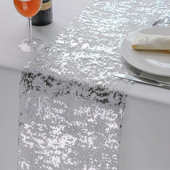 Glitter Metal Table Runner Thin Grid for Party Decoration