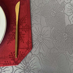 Polyester Tablecloth Floral Pattern Waterproof Table Cloth Rectangle Tablecloth
