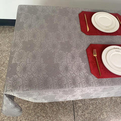 Polyester Tablecloth Floral Pattern Waterproof Table Cloth Rectangle Tablecloth