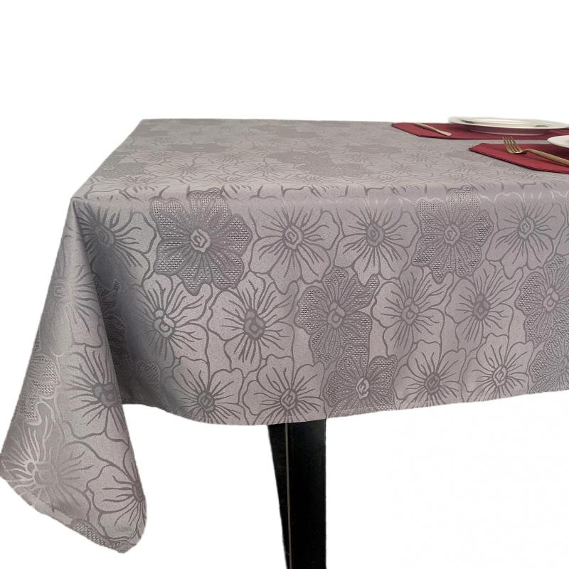 Polyester Tablecloth Floral Pattern Waterproof Table Cloth Rectangle Tablecloth