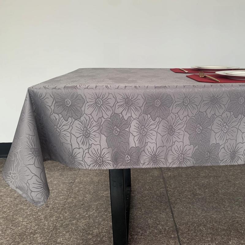 Polyester Tablecloth Floral Pattern Waterproof Table Cloth Rectangle Tablecloth