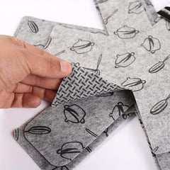 Felt Pot Pan Protectors - Set of 12 Pan Separators for Protecting Pots and Pans