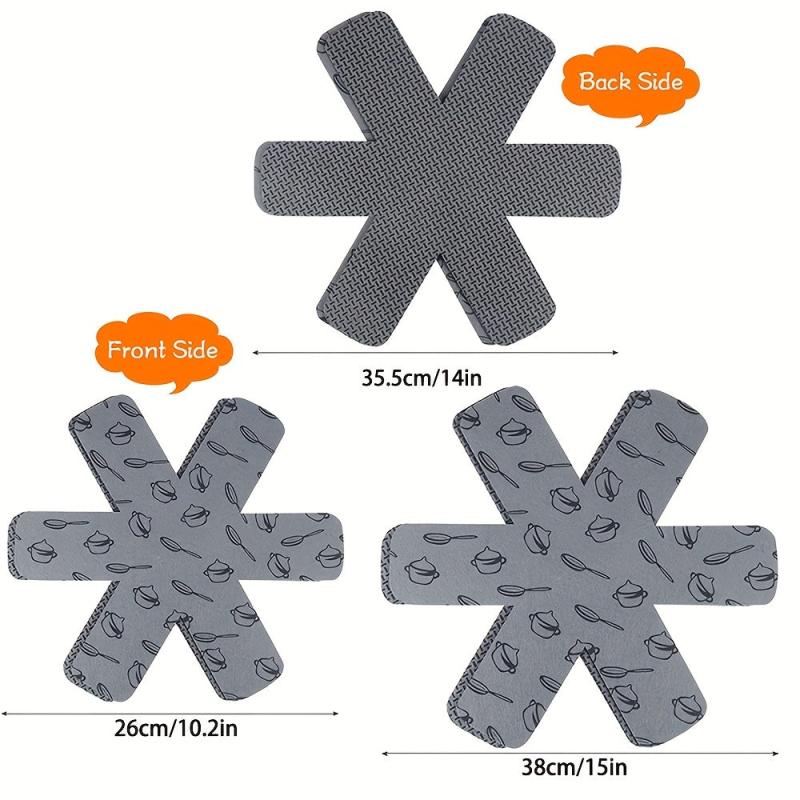 Felt Pot Pan Protectors - Set of 12 Pan Separators for Protecting Pots and Pans