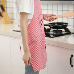 Bear Printed Waterproof Apron with Pocket for Baking/Cooking
