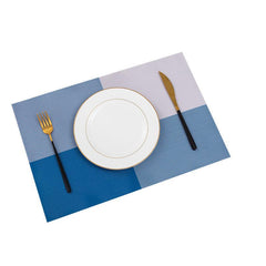 Japanese Non Slip PVC Table Mat Woven Heat Resistant Dining Pads