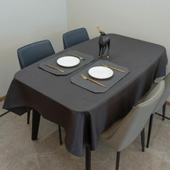 Rectangle Waffle Pattern Tablecloth, Stain Resistant, 152.4 x 213.36 cm