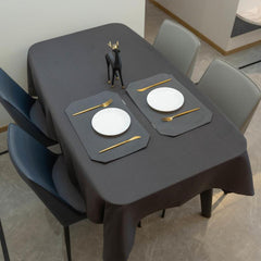 Rectangle Waffle Pattern Tablecloth, Stain Resistant, 152.4 x 213.36 cm