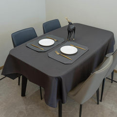 Rectangle Waffle Pattern Tablecloth, Stain Resistant, 152.4 x 213.36 cm