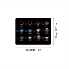 Coffee Dish Drying Mat Soft Absorbent Wear-resistant Pet Placemat