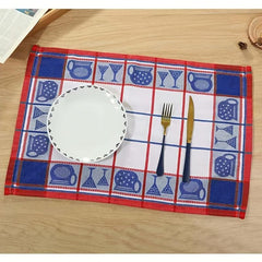 4pcs Jacquard Plaid Tea Towel Multifunctional Kitchen Towel Cloth Dish Towel