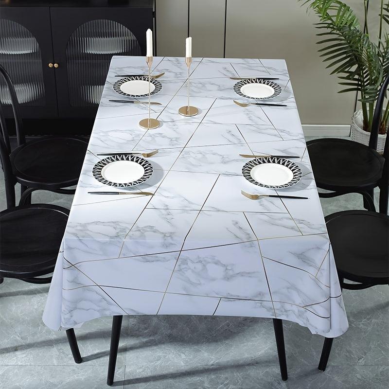 Vinyl Tablecloth Waterproof Rectangle Style Table Cloth Picnic or Holiday Party