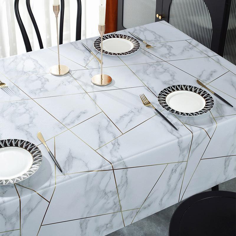 Vinyl Tablecloth Waterproof Rectangle Style Table Cloth Picnic or Holiday Party
