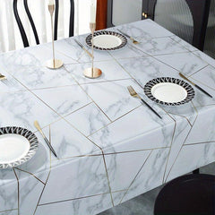 Vinyl Tablecloth Waterproof Rectangle Style Table Cloth Picnic or Holiday Party