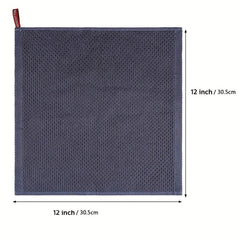 6pcs Waffle Plaid Dish Cloths Absorbent Cleaning Rags