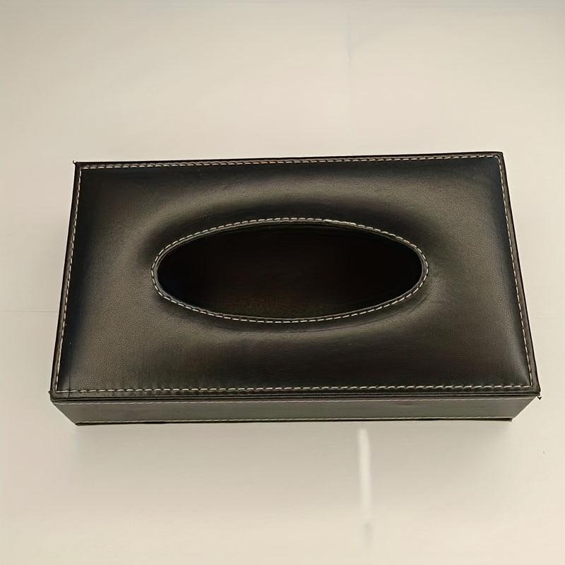 PU Tissue Box Home Daily Desktop Storage Box Bedroom Living Room Car Home Decor