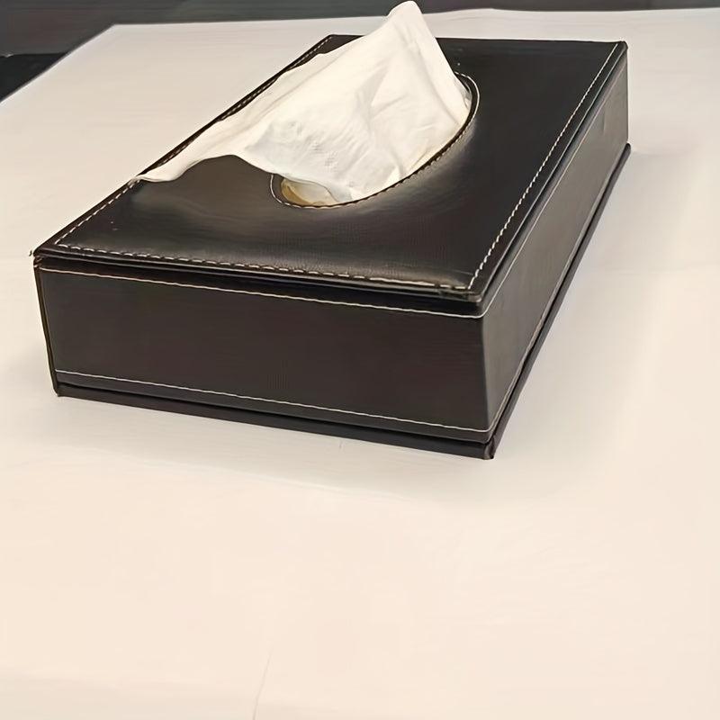 PU Tissue Box Home Daily Desktop Storage Box Bedroom Living Room Car Home Decor
