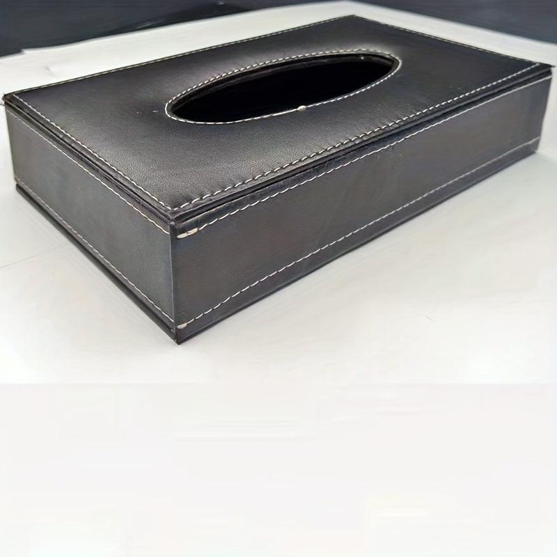 PU Tissue Box Home Daily Desktop Storage Box Bedroom Living Room Car Home Decor
