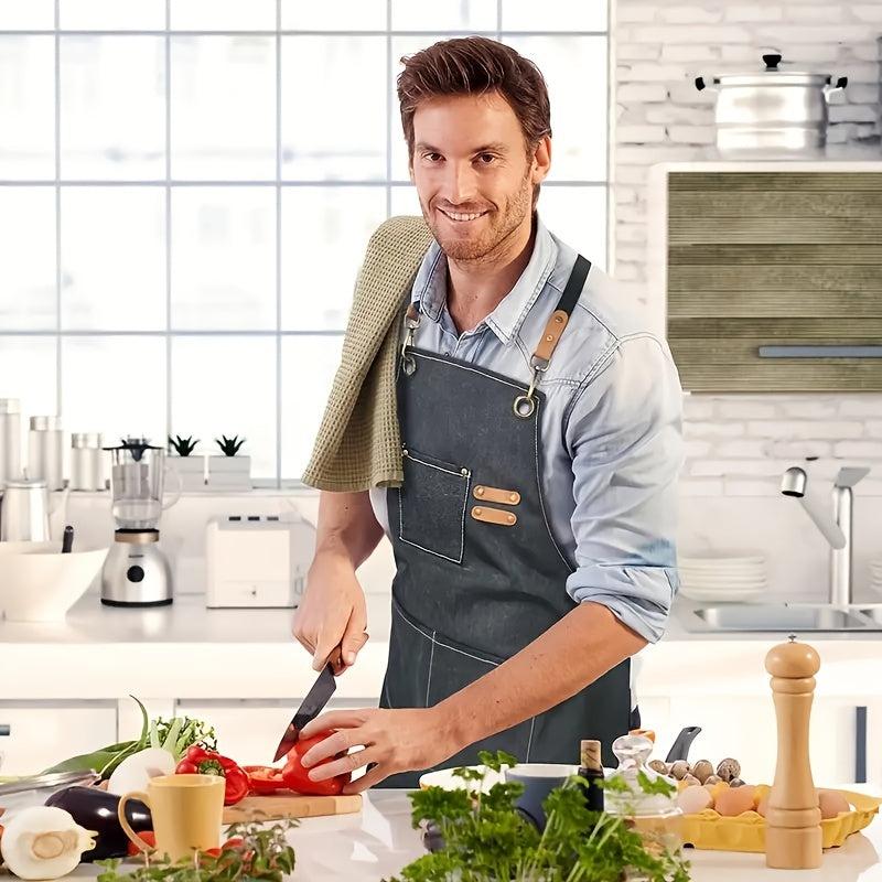 Waterproof Cotton Apron for Coffee Gardening Hair Salon