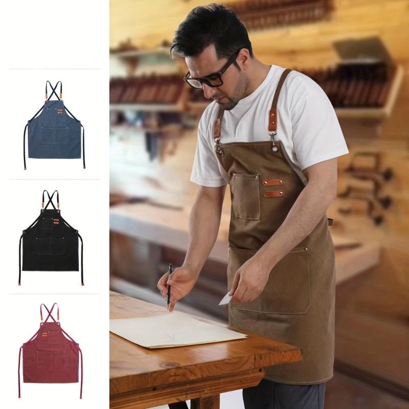 Waterproof Cotton Apron for Coffee Gardening Hair Salon