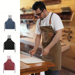 Waterproof Cotton Apron for Coffee Gardening Hair Salon