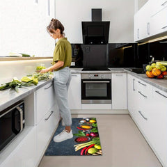 Absorbent Non Slip Kitchen Rug Set Waterproof Washable Carpet 16x47in