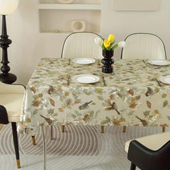 High-End Animal Pattern Printed Tablecloth Waterproof Rectangle Style