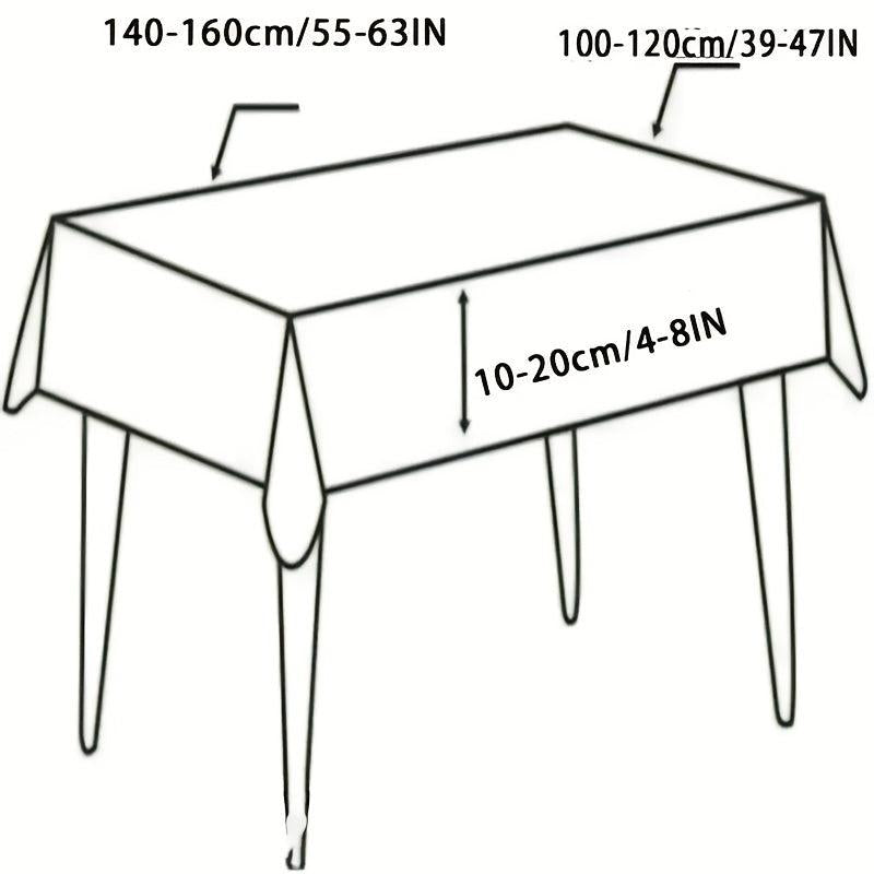 High-End Animal Pattern Printed Tablecloth Waterproof Rectangle Style