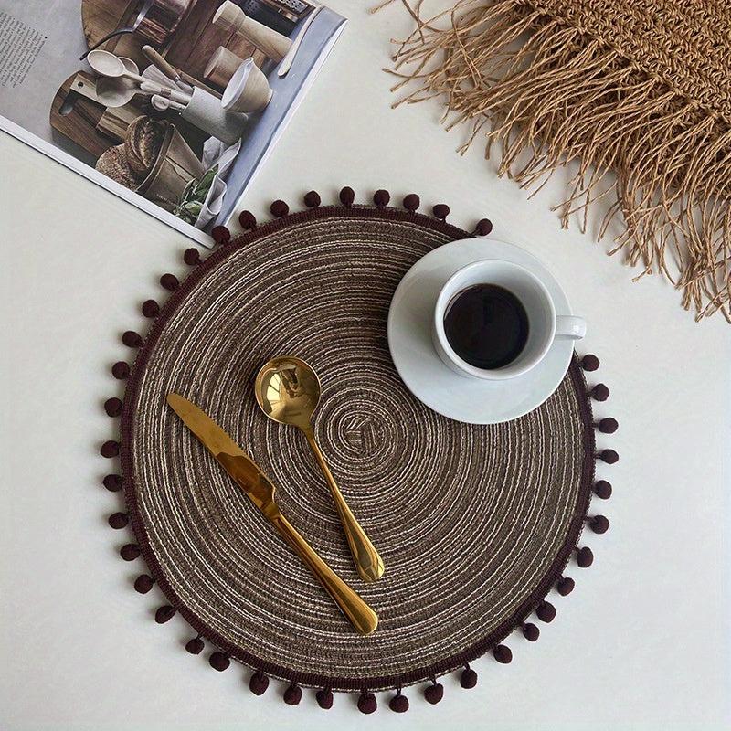 Round Placemats Heat Resistant Non Slip Table Mat