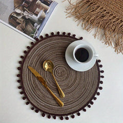 Round Placemats Heat Resistant Non Slip Table Mat