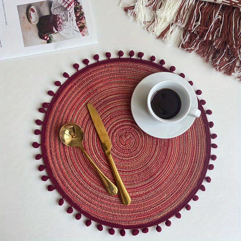 Round Placemats Heat Resistant Non Slip Table Mat