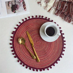 Round Placemats Heat Resistant Non Slip Table Mat