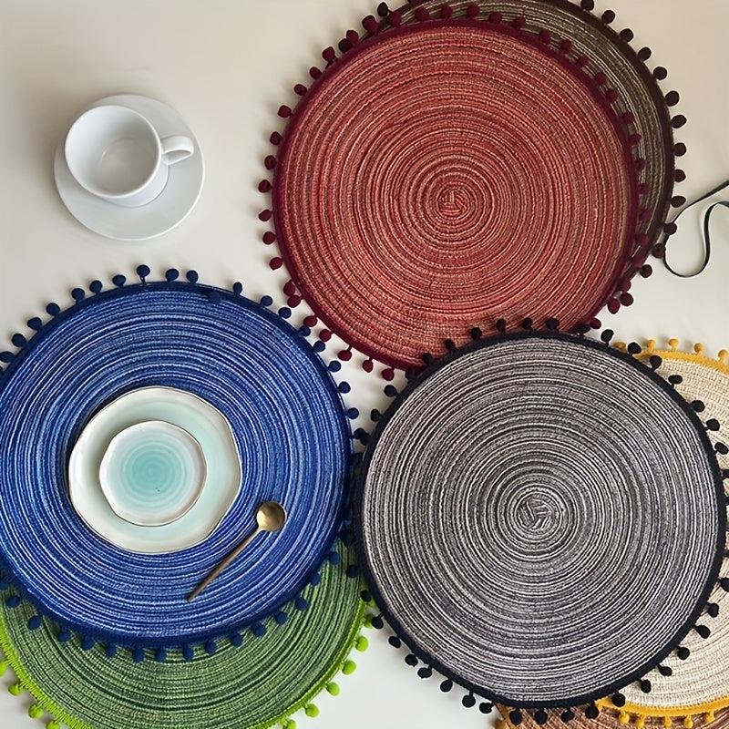 Round Placemats Heat Resistant Non Slip Table Mat