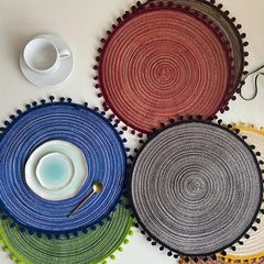 Round Placemats Heat Resistant Non Slip Table Mat