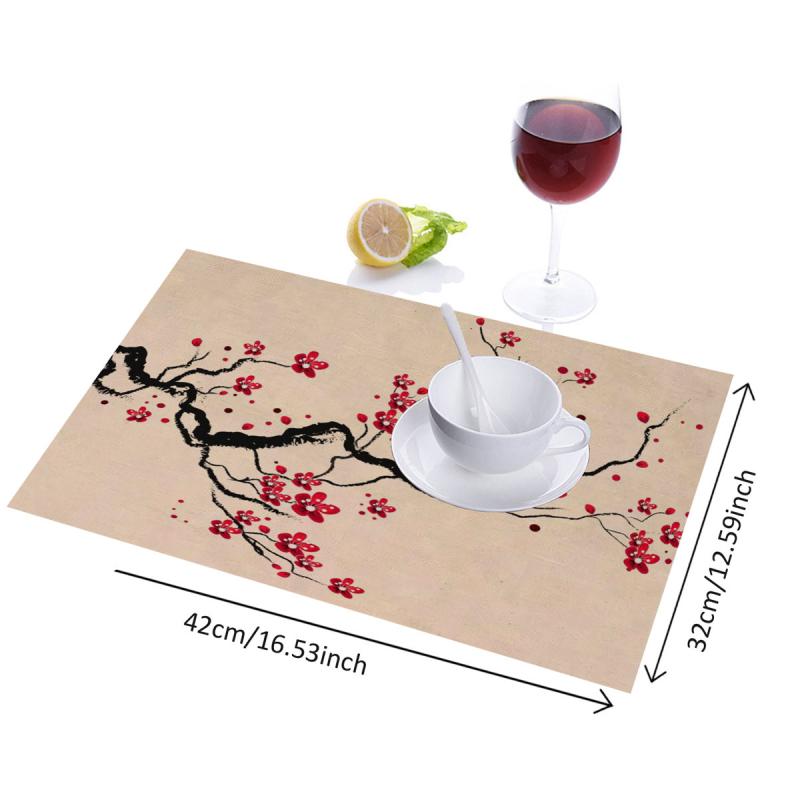 Linen Placemats Dining Table Pads Style Table Decoration Mat