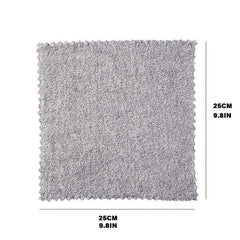 10pcs Bamboo Charcoal Dish Towel Microfiber Absorbent Dishcloth
