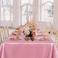 1pc Satin Tablecloth Covering for Wedding Banquet
