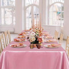 1pc Satin Tablecloth Covering for Wedding Banquet