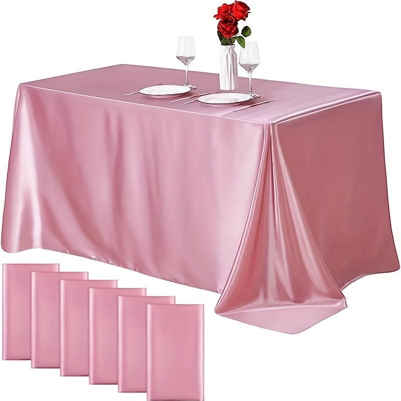 1pc Satin Tablecloth Covering for Wedding Banquet