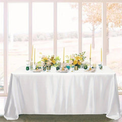 1pc Satin Tablecloth Covering for Wedding Banquet