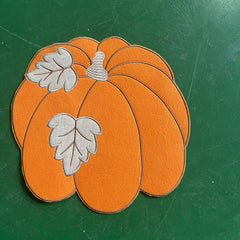 Polyester Halloween Pumpkin Placemat Dish Drying Mat