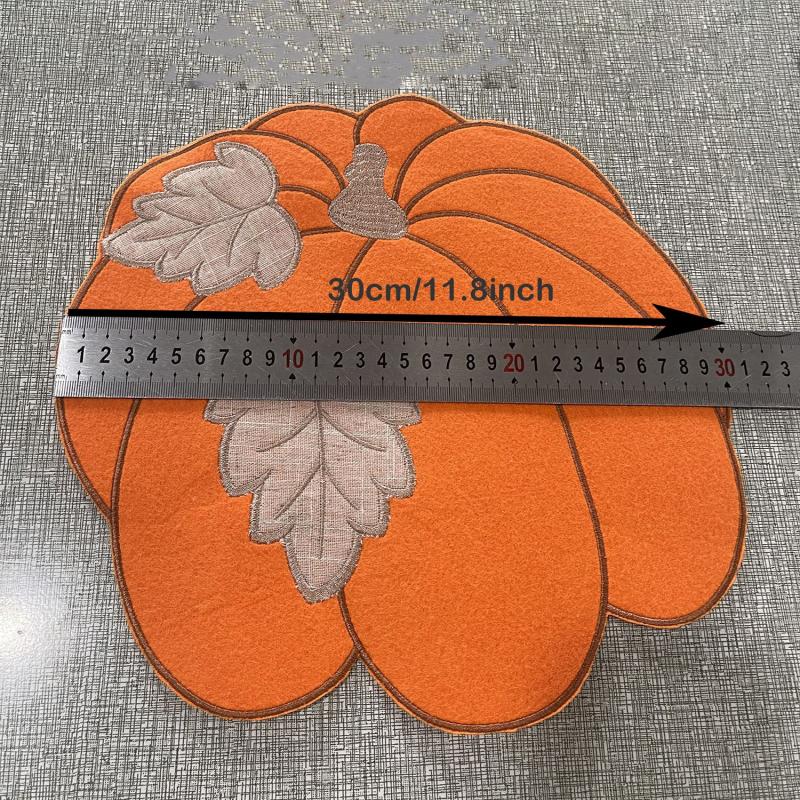 Polyester Halloween Pumpkin Placemat Dish Drying Mat