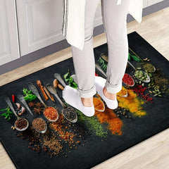 Farmhouse Kitchen Rugs Colorful and Non Slip Set for Spicy Art and Style