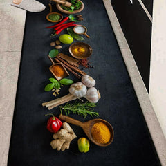 Farmhouse Kitchen Rugs Colorful and Non Slip Set for Spicy Art and Style