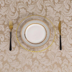 Golden Table Clothes Waterproof Washable Tablecloths Decorative Table Covers