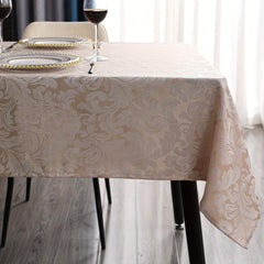 Golden Table Clothes Waterproof Washable Tablecloths Decorative Table Covers